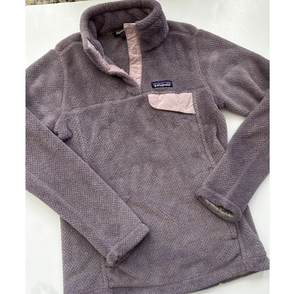 Patagonia Re-Tool Snap-T Pullover Fleece‎ Jacket Purple Polartec XS 25442